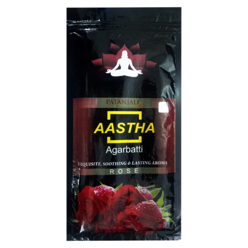 Patanjali Aastha Rose Agarbatti 150 g Zipper
