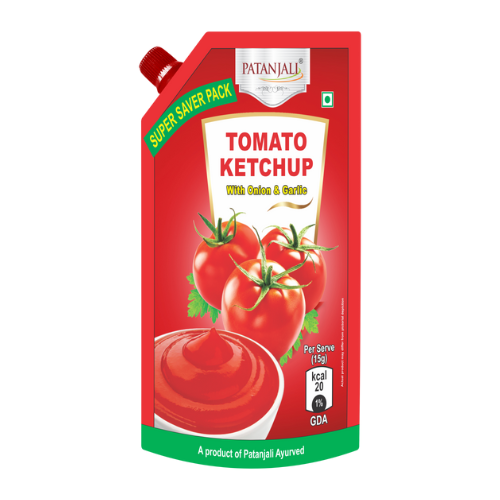 Patanjali Tomato Ketchup With Onion & Garlic 950 ml (Pouch)