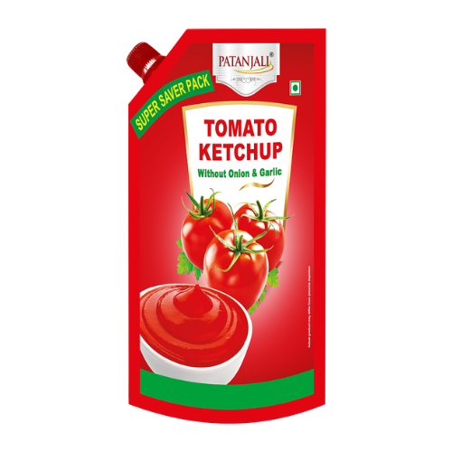 Patanjali Tomato Ketchup Without Onion & Garlic 950 ml (Pouch)