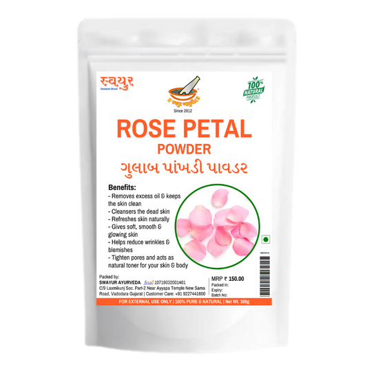 swayur rose petal powder