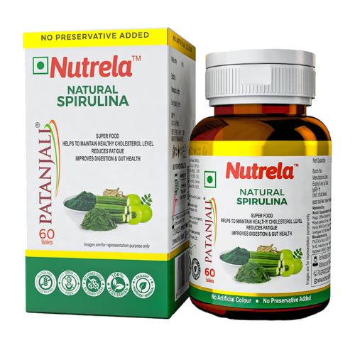 patanjali nutrela natural spirulina tablets