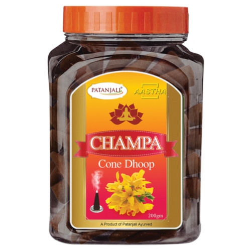 Patanjali Aastha Champa Cone Dhoop 200 g