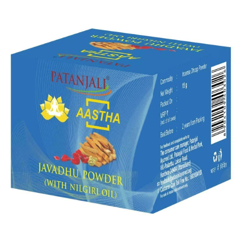 patanjali aastha javadhu powder with nilgiri