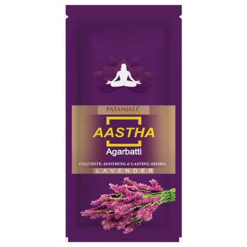 Patanjali Aastha Lavender Agarbatti 150 g Zipper