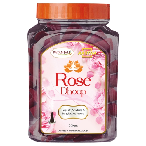 Patanjali Aastha Rose Cone Dhoop 200 g
