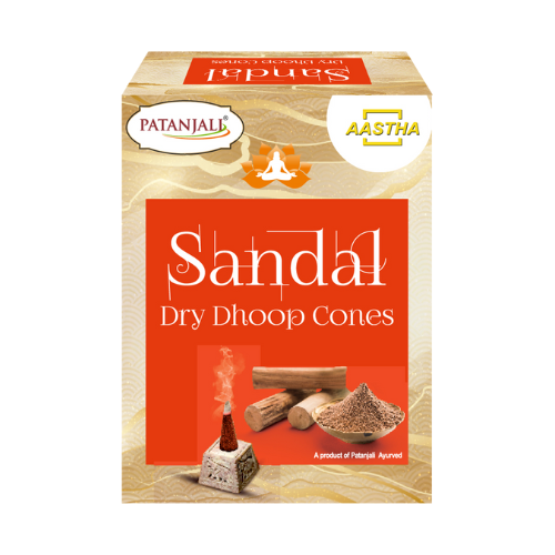 Patanjali Aastha Sandal Dry Dhoop Cones 20 g