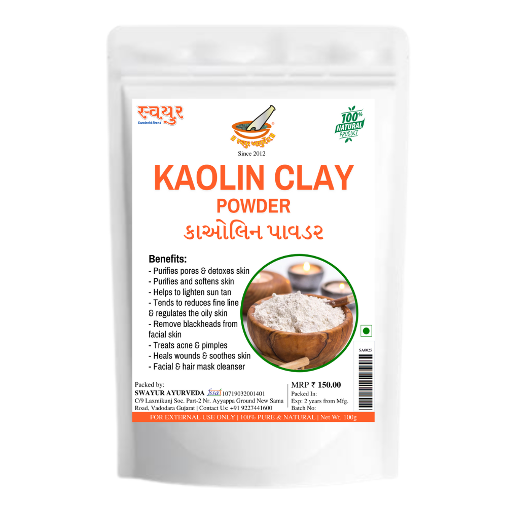 Swayur Kaolin Clay Powder 100 g