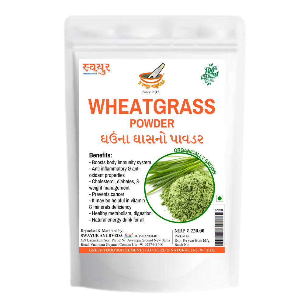 swayur wheatgrass powder