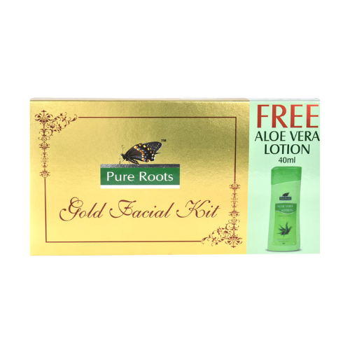 pure roots gold facial kit