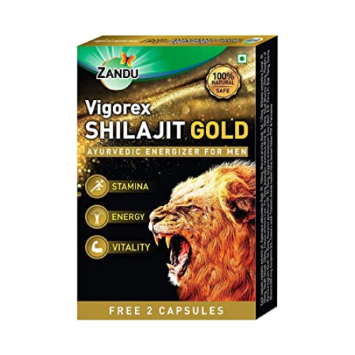 zandu vigorex shilajit gold capsules